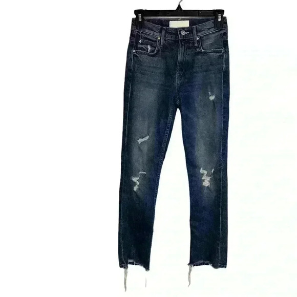 MOTHER SUPERIOR The Flirt Ankle Jeans Testing The Waters Wash Size 23 Distresse - Picture 2 of 12